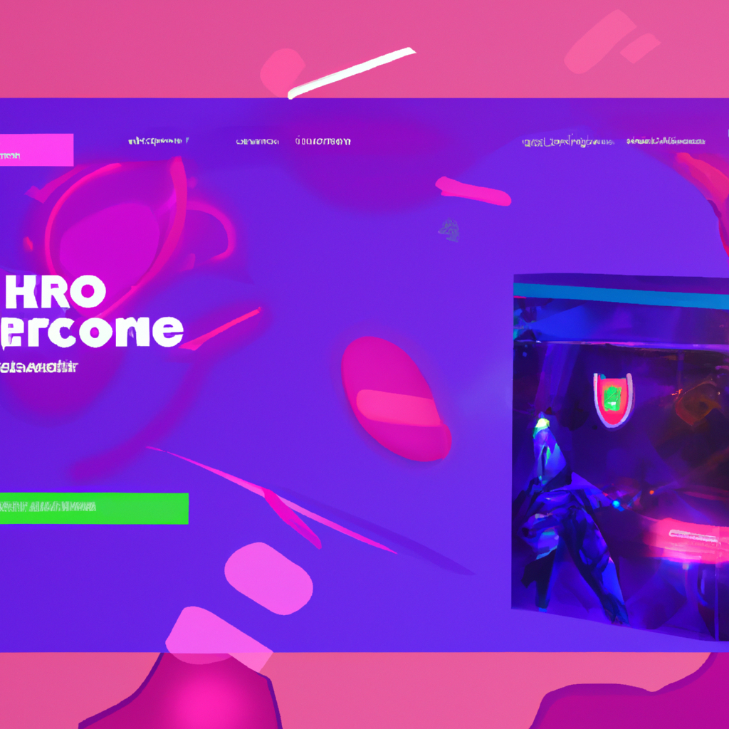 Screenshot of PulsePlay neon arena lobby with HUD badges and live match queue